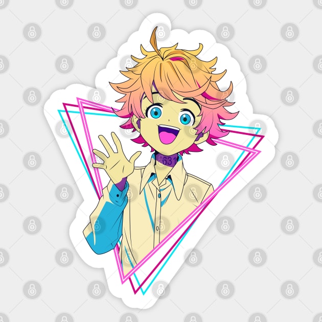 the promised neverland Sticker by mounier